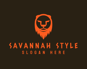 Savannah - Lion Animal Silhouette logo design