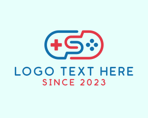 Ps5 - Game Controller Letter S logo design