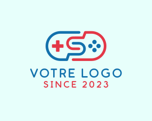 Controller - Game Controller Letter S logo design