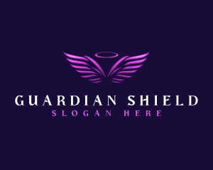 Guardian - Halo Wing Angel logo design