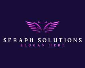 Seraph - Halo Wing Angel logo design