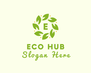 Eco Leaf Wellness logo design