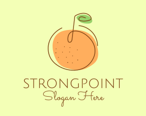 Orange - Orange Fruit Outline logo design