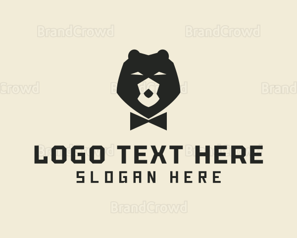 Bear Fashion Bow Tie Logo