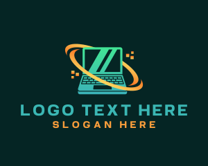 Gadget - Laptop Repair Pixel logo design