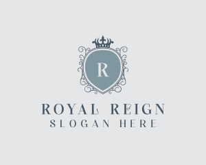 Royal Shield Upscale logo design