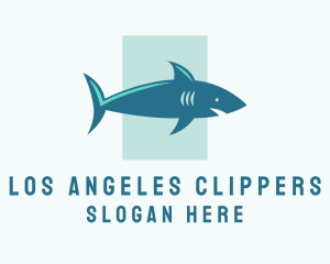 Aquatic Shark Surfing Logo