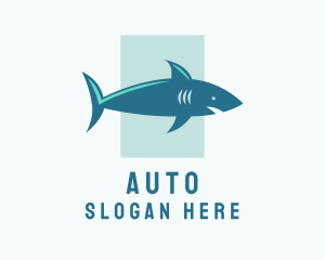 Aquatic Shark Surfing Logo