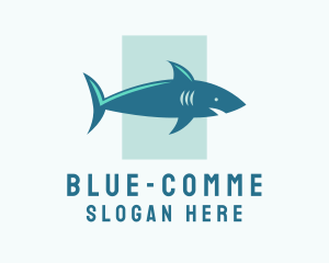 Conservation - Aquatic Shark Surfing logo design
