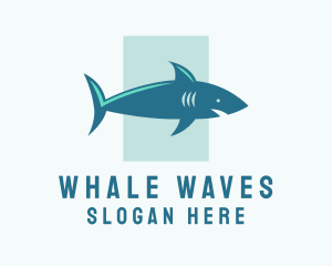 Aquatic Shark Surfing logo design