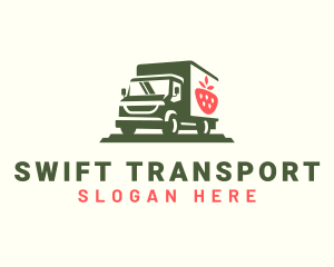 Fruit Truck Delivery logo design