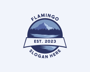 Mountain Lake Camping Logo