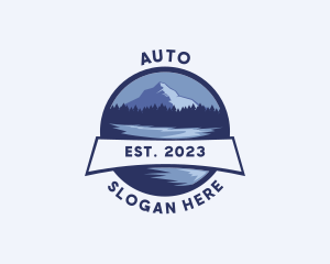 Mountain Lake Camping Logo
