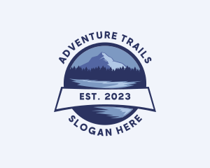 Mountain Lake Camping logo design