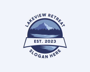 Lake - Mountain Lake Camping logo design