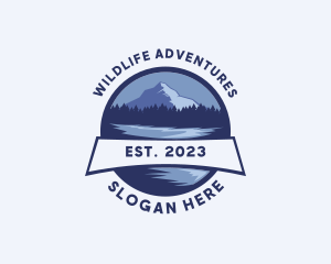 Mountain Lake Camping logo design