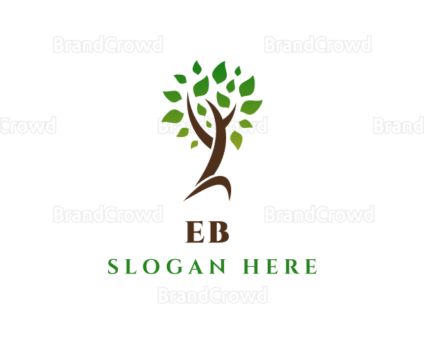 Natural Tree Plant Logo