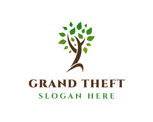 Natural Tree Plant Logo