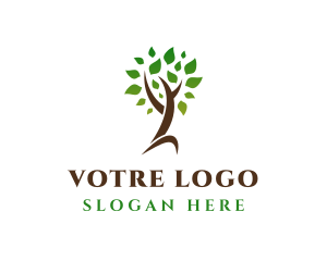 Natural Tree Plant Logo