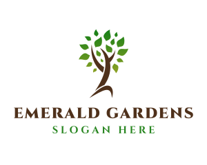 Natural Tree Plant logo design