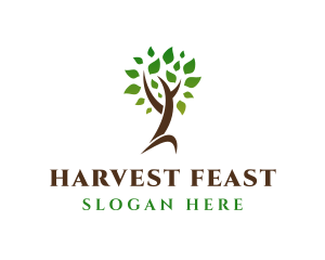 Natural Tree Plant logo design