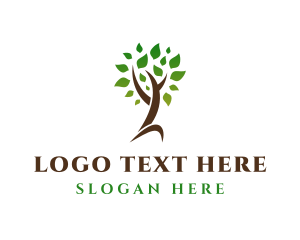 Tree Planting - Natural Tree Plant logo design
