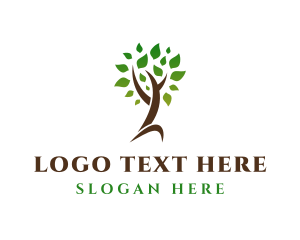 Natural Tree Plant Logo