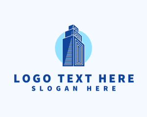 High Rise - Building Structure Realty logo design