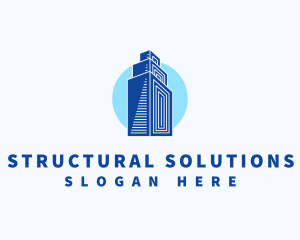 Structural - Building Structure Realty logo design
