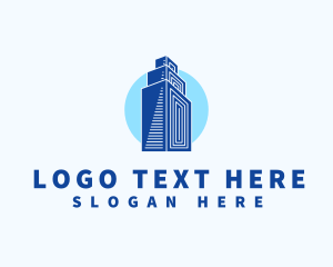 Low Rise - Building Structure Realty logo design