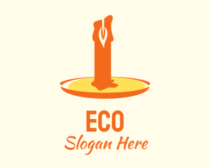 Religious - Melted Candle Light logo design