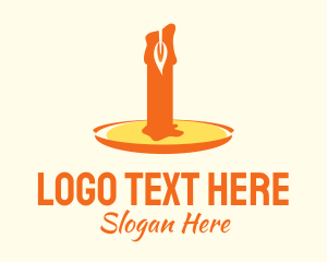 Celebration - Melted Candle Light logo design