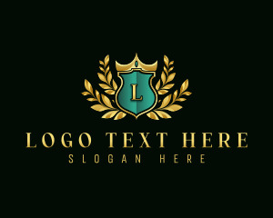 Majestic - Elegant Crown Shield logo design