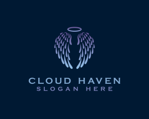 Heaven - Angel Wing Heaven logo design
