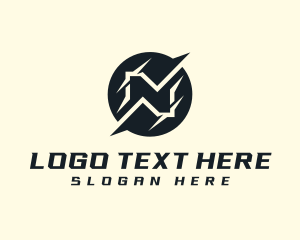 Lettermark - Studio Creative Letter N logo design
