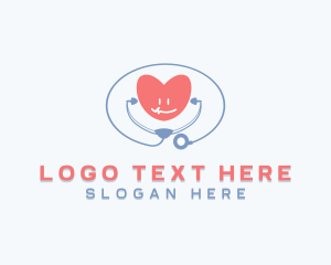 Stethoscope - Medical Stethoscope Cardiology logo design