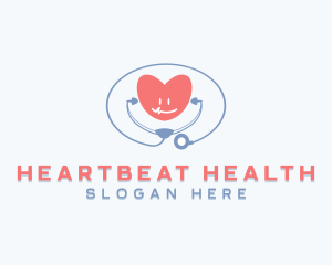 Medical Stethoscope Cardiology logo design