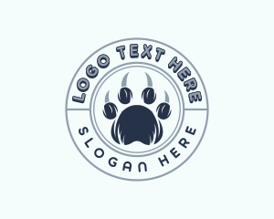 Pet Grooming - Wildlife Vet Paw logo design