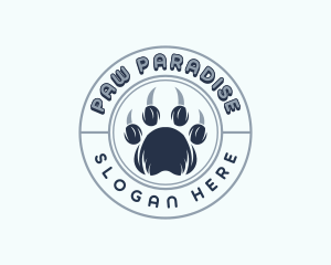 Wildlife Vet Paw logo design