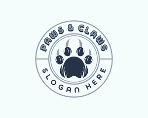 Wildlife Vet Paw logo design