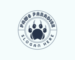 Wildlife Vet Paw logo design