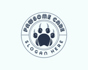 Vet - Wildlife Vet Paw logo design