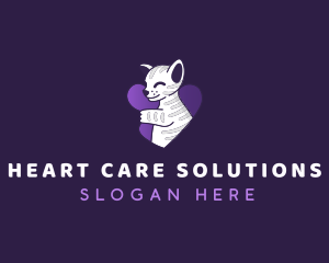 Happy Heart Cat logo design