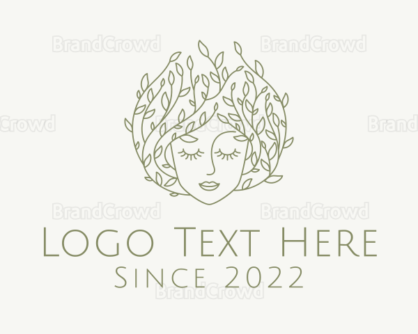 Organic Beauty Salon Woman Logo