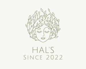 Facial - Organic Beauty Salon Woman logo design