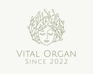 Organic Beauty Salon Woman logo design