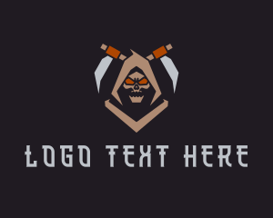 Hood - Grim Reaper Mascot logo design