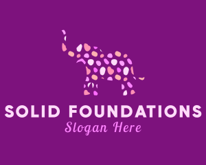 Animal Conservation - Artsy Elephant Paint logo design