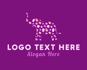 Stylized - Artsy Elephant Paint logo design