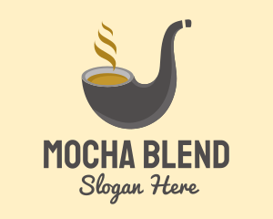 Mocha - Pipe Coffee Latte logo design